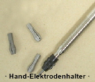 Handschleifhalter f�r Wolframelektroden